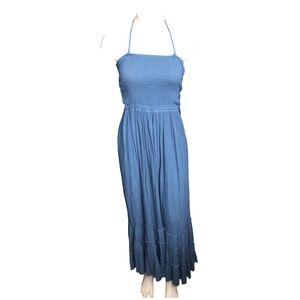 Chic R Vivimos Blue Bohemian Beach Dress